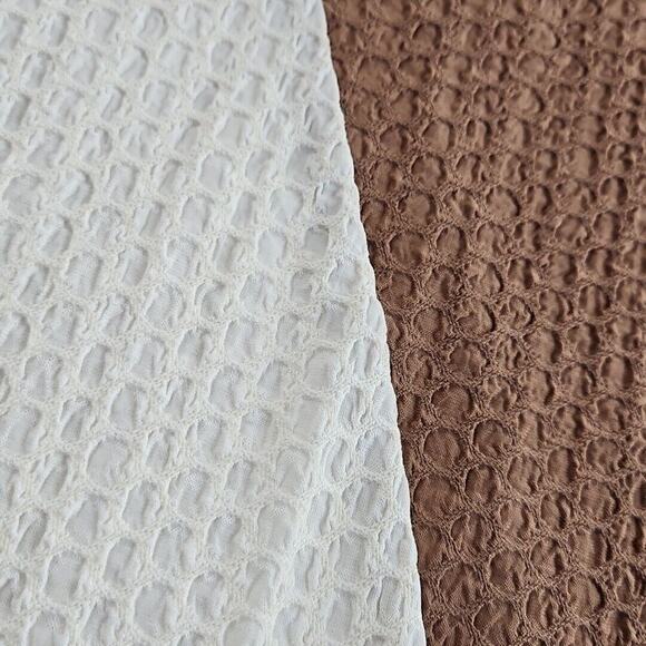 Cider Maxi Waffle Sun Dress Women's Size XL NWT Boat Neck Color Block Beige - Picture 5 of 11